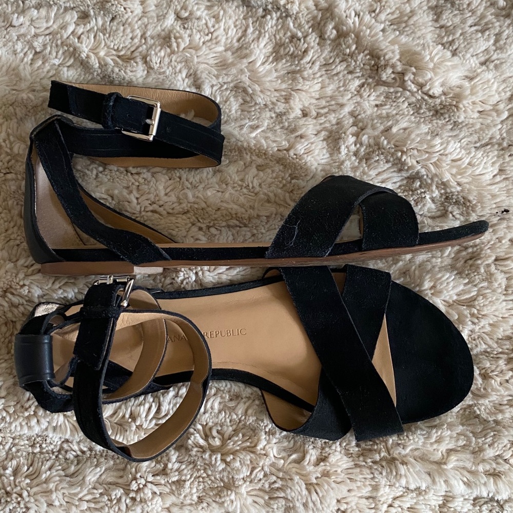 Banana Republic Cross Ankle Sandals